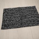 Tapete jacquard 50 cm x 80 cm - matrix preto