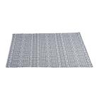 Tapete Jacquard Antiderrapante Nature Eco Mali Cinza 100x130