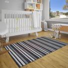 Tapete Katmandu Cru Chumbo Preto E Cinza 150x200cm