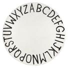 Tapete Kids Play Topotdor Round Alphabet Nursery 120 cm branco
