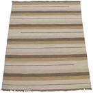 Tapete Kilim Indiano Listrado Bege 0,70 x 1,20m