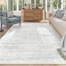 Tapete Lahome Blue 244x305cm, envelhecido, azul claro, resistente a manchas