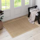 Tapete Lahome Farmhouse Chenille 60x90cm bege antiderrapante