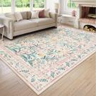 Tapete Lahome Large para sala de estar Boho 8x10 pés rosa/multi Tapete Lahome Large para sala de estar Boho 8x10 pés rosa/multi