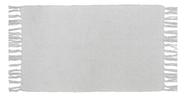 Tapete Liso Retangular De Algodao Branco 50x80 Cm