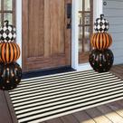 Tapete listrado para interior e exterior OJIA Fall Front Door Mat 60x130cm