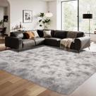 Tapete Loutiroot Home 150x240 cm Tapete felpudo cinza branco felpudo