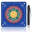 Tapete Mahjong FLYINTOYS Antiderrapante de Redução de Ruído 82x82cm Azul