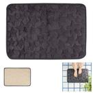 Tapete Memory Foam Banheiro 60x40cm Poliéster Antiderrapante Estrelas - 4321 Mor