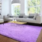 Tapete Merelax Large Shaggy Plush antiderrapante roxo 244x305 cm
