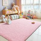Tapete Merelax Small Soft Shaggy Antiderrapante de pelúcia 152x213 cm rosa