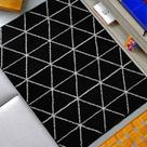 Tapete Moderno 2x2,5 Antiderrapante Macio Lavável Fácil Limpeza Sala Grande