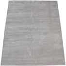 Tapete Moderno Pelagem Alta Super Macio Liso Cinza 300x400m