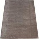 Tapete Moderno Pelagem Alta Super Macio Liso Taupe 200x250m