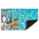 Tapete Mogifedc Starfish Seashell 43x76 cm Tapete antiderrapante