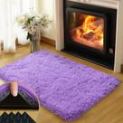 Tapete Mugorn de 2 x 3 pés para quarto, sala de estar, roxo