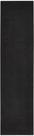 Tapete Nourison 67 x 366 cm para uso interno e externo, preto, passadeira