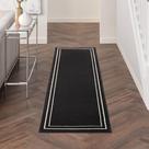 Tapete Nourison Home Essentials 67x229 cm Preto Marfim Interno/Exterior