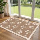 Tapete Othilic 3x5 Floral Antiderrapante Lavável para Uso Interno e Externo Tapete Othilic 3x5 Floral Antiderrapante Lavável para Uso Interno e Externo