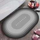 Tapete Oval Para Banheiro Varanda Sala Cozinha Casa Portátil Elegante Antiderrapante Secagem Absorção Rápida - Sortida
