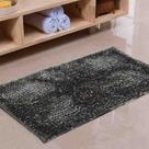 Tapete P/ Banheiro Shaggy Deluxe 0,45 x 0,70 Chumbo Niazitex
