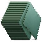 Tapete para academia em casa Nazhura, 36 peças, espuma EVA, 61 x 61 cm, verde