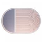 Tapete para Banheiro Contour Two 58cm x 38cm Bege PVC Lyor