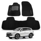 Tapete para BYD Song Pro 2024 a 2026 Carpete Automotivo com Traseiro Inteiriço Jogo Completo 3 Peças