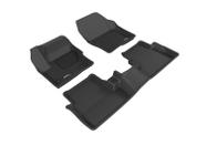 Tapete para Carro 3D MAXpider Kagu Preto para Lincoln MKC 2015-16