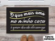 tapete para cozinha 60x40cm O que eu mais amo na minha casa é quem divide ela comigo-