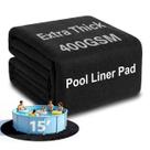 Tapete para Forro de Piscina AHEONLAR Redondo 4,5m 400GSM Preto Espesso Tapete para Forro de Piscina AHEONLAR Redondo 4,5m 400GSM Preto Espesso
