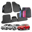 Tapete para Gol 1981 a 2023 G1 G2 G3 G4 G5 G6 G7 G8 Borracha com Detalhe Preto Tapete Automotivo 3 Peças