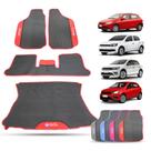 Tapete para Gol 2009 a 2023 G5 a G8 Jogo 3 Peças Automotivo Borracha com Porta Malas Personalizado Azul