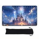Tapete para jogos Playmat Lorcana 60x35cm com borracha antiderrapante e bolsa