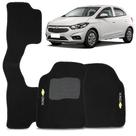 Tapete para Onix 2012 a 2019 Jogo Carpete Automotivo Preto 3 Peças
