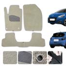 Tapete para Peugeot 208 2013 a 2020 Allure Active Sob medida 3 pçs Cor Bege 12mm Grosso mágico