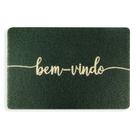 Tapete para Porta Bem Vindo Verde de PVC CK2783 M6 - Clink