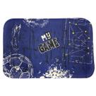 Tapete Para Quarto Estampado Futebol 60cm x 40cm - Base Antiderrapante