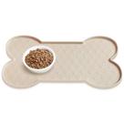 Tapete para ração para cães PWTAA em silicone antiderrapante e impermeável 49 x 25 cm