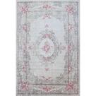 Tapete para Sala Aubusson Floral 200X250 Cm Bege tipo Persa