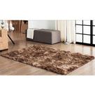 Tapete Para Sala e Quarto Felpudo Soft Casa Dona 200x250 Marrom