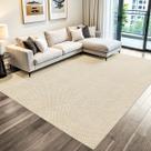 Tapete para Sala e Quarto Grande 2,00 x 2,50m Artesanal Cru Bege Rústico Decoração Minimalista Liso com Antiderrapante Algodão e Sisal