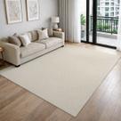 Tapete para Sala e Quarto Grande Artesanal 2,50 x 3,00m 100 Algodão Chevron Rústico Cru Cinza com Antiderrapante