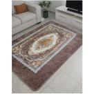 Tapete para sala em veludo estampado floral