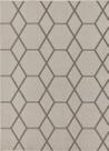 Tapete Para Sala Eva Antiderrapante Funcional Hexagonal 2,00 x 2,50 Areia J Serrano