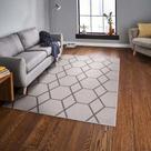 Tapete Para Sala Funcional Hexagonal 60 Areia 1,00x1,50m Tapete Para Sala Funcional Hexagonal 60 Areia 1,00x1,50m