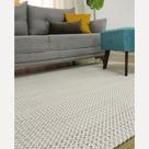 Tapete para Sala Moderno Artesanal Antiderrapante 1,40 X 2,00 Decoração 100% Algodão