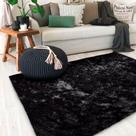 Tapete Para Sala Peludo Fofinho 1,00mx1,50m Preto Casa Dona Tapete Para Sala Peludo Fofinho 1,00mx1,50m Preto Casa Dona