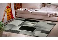 Tapete Para Sala Quarto 2,00x1,50m Cinza Preto 2m Lancer
