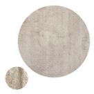Tapete Para Sala Quarto Antiderrapante Decoração Clean Shaggy Pelo Baixo 2,00m Classic Perola Oasis Bege Areia